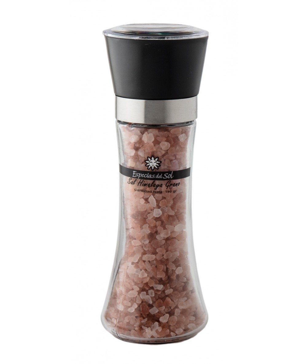 Ko Spice Sal Rosa del Himalaya - Grosor Medio con Molinillo - 100% Natural  - 375gr